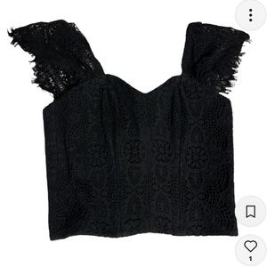 La Femme en Noir | Southern Gothic Bustier Top in Black